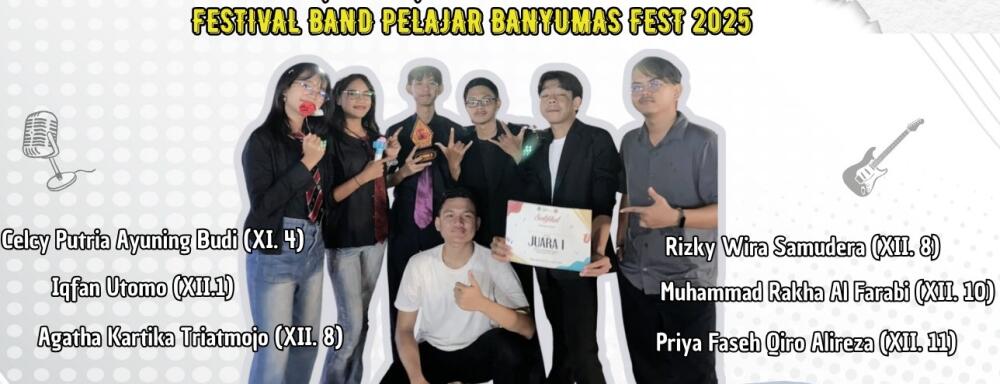 Gema Putra Putri Smaba Peroleh Juara 1 di Festival Band Pelajar Banyumas