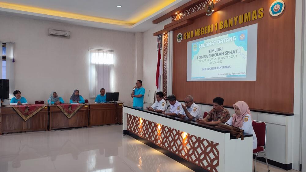 Visitasi Sekolah Sehat SMA Negeri 1 Banyumas Tahun 2025