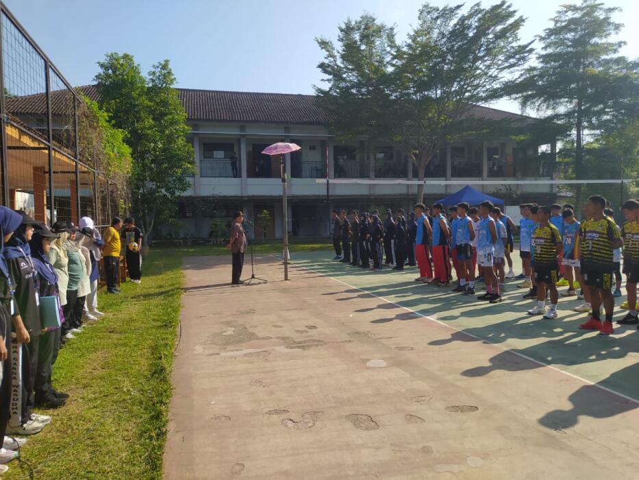 SMA Negeri 1 Banyumas Selenggarakan Turnamen Bola Voli Putra Antar SMP