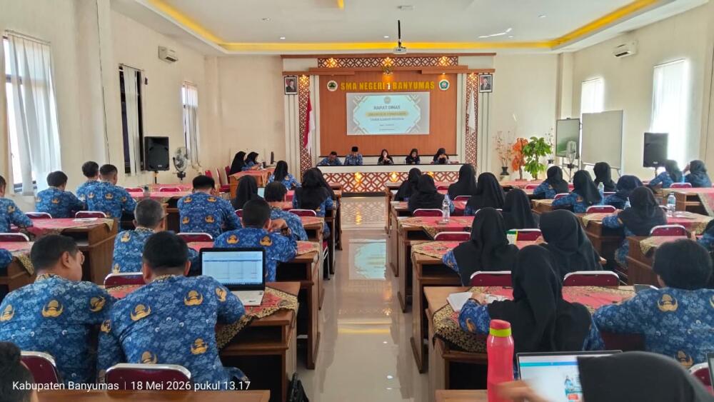 Rapat Dinas SMA Negeri 1 Banyumas Mei 2026