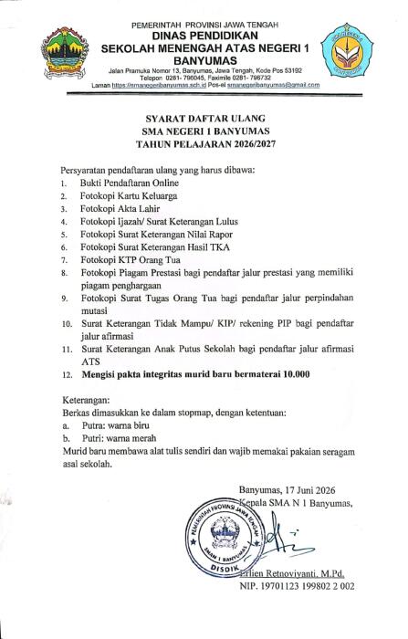 PERSYARATAN SPMB